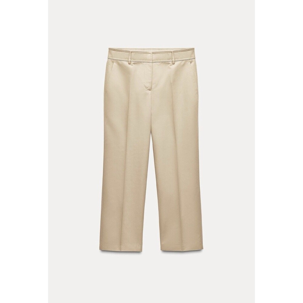 Zara Chino Beige Pants Sz L NWT